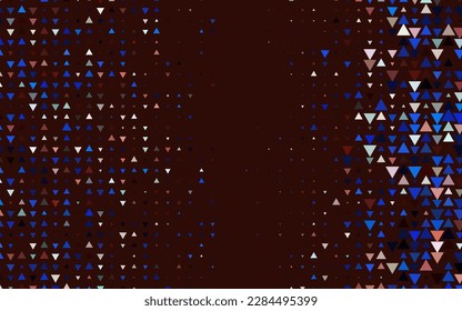 Multicolor claro, cubierta vectorial arco iris en estilo poligonal. Triángulos sobre fondo abstracto con gradiente colorido. Diseño inteligente para su anuncio comercial.