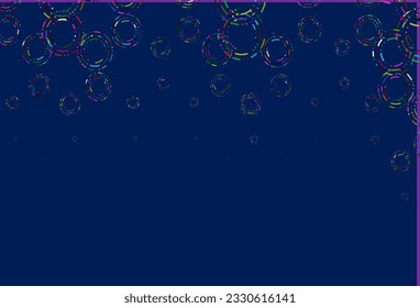 Light multicolor, rainbow vector cover with spots. Blurred bubbles on abstract background with colorful gradient. Completely new template for your brand book.