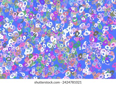 Multicolor claro, cubierta del vector del arco iris con las manchas. Ilustración abstracta moderna con gotas de agua coloridas. Plantilla completamente nueva para tu libro de marca.
