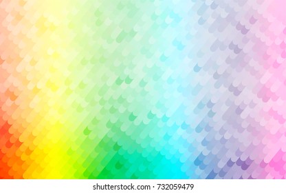 Light Multicolor, Rainbow vector crooked abstract background. Modern geometrical abstract illustration with gradient bandy lines. A completely new template for your business design.