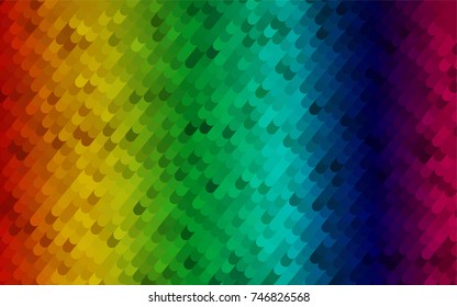 Light Multicolor, Rainbow vector crooked abstract pattern. Shining crooked illustration in a brand-new style. A new texture for your design.