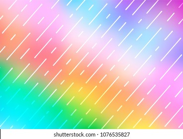 Light Multicolor, Rainbow vector curved template. A completely new color illustration in doodle style. The doodle design can be used for your web site.