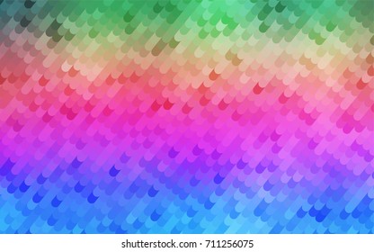 Light Multicolor, Rainbow vector curved background. Shining illustration, which consist of curved lines. A completely new design for your business.