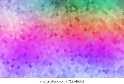 Light Multicolor, Rainbow vector curved background. A vague circumflex abstract illustration with gradient. The completely new template can be used for your brand book.
