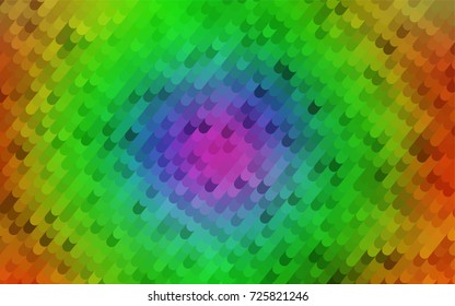 Light Multicolor, Rainbow vector curved pattern. Glitter abstract illustration with wry lines. A completely new design for your business.