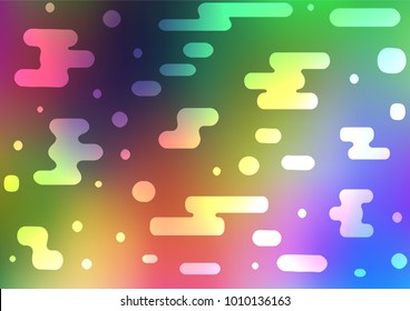 Light Multicolor, Rainbow vector doodle blurred texture. An elegant bright illustration with lines in Natural style. The elegant pattern can be used as a part of a brand book.