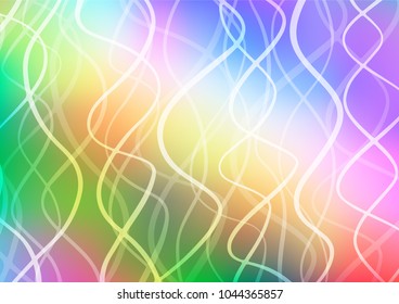 Light Multicolor, Rainbow vector doodle blurred texture. Glitter abstract illustration with doodles and Zen tangles. A new texture for your design.