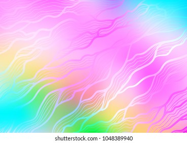 Light Multicolor, Rainbow vector doodle blurred pattern. An elegant bright illustration with lines in Natural style. Hand painted design for web, wrapping, wallpaper.