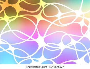 Light Multicolor, Rainbow vector doodle blurred pattern. Ethnic elegant natural pattern with gradient. A new texture for your design.