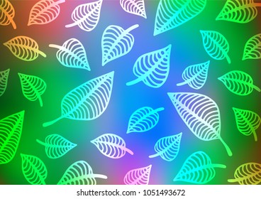 Light Multicolor, Rainbow vector doodle blurred pattern. A vague abstract illustration with doodles in Indian style. Brand-new style for your business design.
