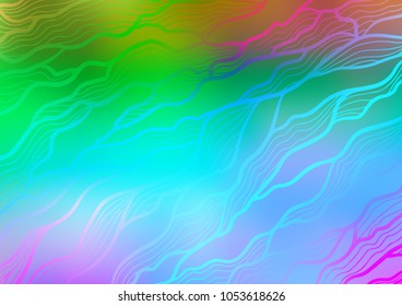 Light Multicolor, Rainbow vector doodle blurred texture. Modern geometrical abstract illustration with doodles. The textured pattern can be used for website.