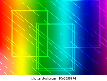 Light Multicolor, Rainbow vector doodle blurred background. A completely new color illustration in doodle style. The elegant pattern can be used as a part of a brand book.