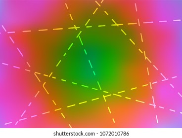 Light Multicolor, Rainbow vector doodle blurred pattern. Brand-new colored illustration in blurry style with doodles. The completely new template can be used for your brand book.
