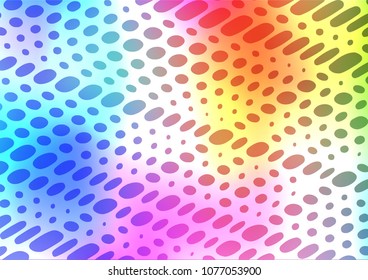 Light Multicolor, Rainbow vector doodle blurred background. Glitter abstract illustration with doodles and Zen tangles. A completely new template for your business design.