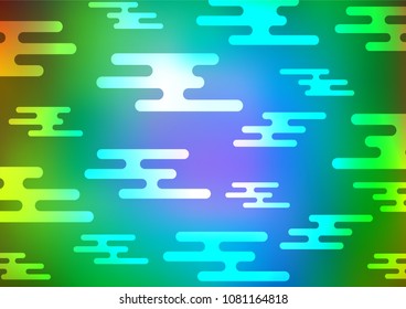 Light Multicolor, Rainbow vector doodle blurred texture. Doodles on blurred abstract background with gradient. The elegant pattern can be used as a part of a brand book.