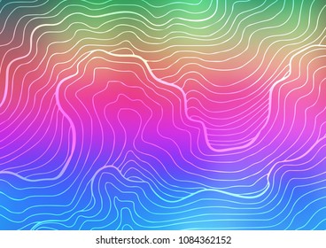 Light Multicolor, Rainbow vector doodle blurred background. A vague abstract illustration with doodles in Indian style. Brand-new design for your business.