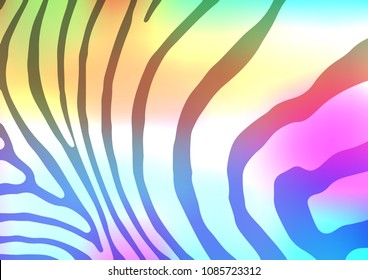 Light Multicolor, Rainbow vector doodle blurred template. Geometric doodle illustration in Origami style with gradient. A new texture for your design.