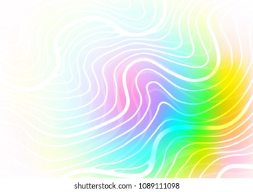 Light Multicolor, Rainbow vector doodle blurred texture. Ethnic elegant natural pattern with gradient. The pattern can be used for wallpapers and coloring books.