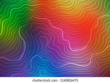 Light Multicolor, Rainbow vector doodle blurred template. An elegant bright illustration with lines in Natural style. Hand painted design for web, wrapping, wallpaper.