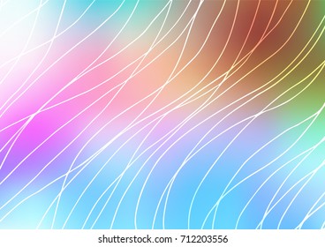 Light Multicolor, Rainbow vector doodle blurred pattern. A vague abstract illustration with doodles in Indian style. The pattern can be used for heads of websites and designs.