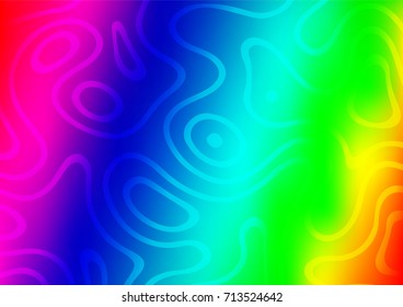 Light Multicolor, Rainbow vector doodle blurred pattern. A completely new color illustration in doodle style. The pattern can be used for wallpapers and coloring books.