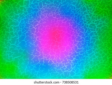 Light Multicolor, Rainbow vector doodle blurred template. Blurred decorative design in Indian style with Zen tangles. The pattern can be used for coloring books and pages for kids.