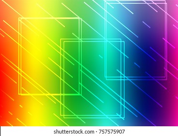 Light Multicolor, Rainbow vector doodle blurred template. Modern geometrical abstract illustration with doodles. The best blurred design for your business.