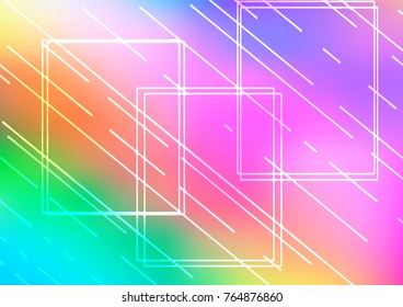 Light Multicolor, Rainbow vector doodle blurred texture. Colorful illustration in abstract style with doodles and Zen tangles. The template can be used as a background for cell phones.