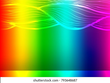 Light Multicolor, Rainbow vector doodle blurred texture. Doodles on blurred abstract background with gradient. Hand painted design for web, wrapping, wallpaper.