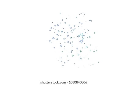 Light Multicolor, Rainbow vector geometric simple minimalistic background, which consist of triangles on white background. Triangular pattern with gradient for your business design. 
