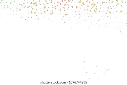 Light Multicolor, Rainbow vector geometric simple minimalistic background, which consist of triangles on white background. Triangular pattern with gradient for your business design. 