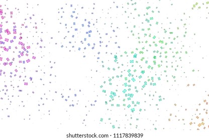 Light Multicolor, Rainbow vector geometric simple minimalistic background, which consist of triangles on white background. Triangular pattern with gradient for your business design. 