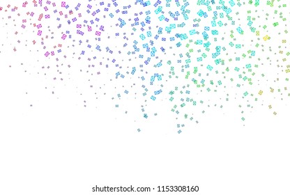 Light Multicolor, Rainbow vector geometric simple minimalistic background, which consist of triangles on white background. Triangular pattern with gradient for your business design. 