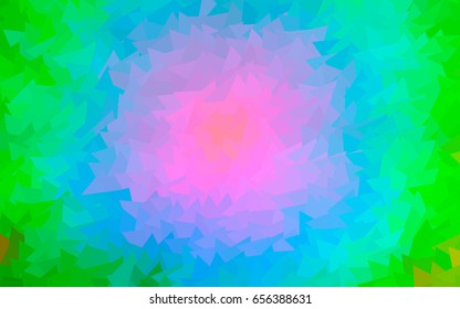 Light Multicolor, Rainbow vector geometric simple minimalistic background, which consist of triangles on white background. Triangular pattern with gradient for your business design. 