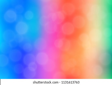 Light Multicolor, Rainbow vector glossy bokeh pattern. Colorful abstract illustration with gradient. Brand new design for your business.