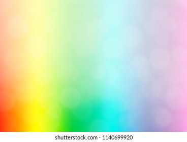 Light Multicolor, Rainbow vector glossy abstract background. Colorful abstract illustration with gradient. A completely new design for your business.
