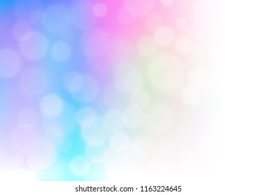 Light Multicolor, Rainbow vector glossy bokeh pattern. A vague abstract illustration with gradient. Brand new design for your business.