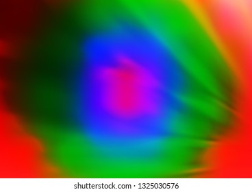 Light Multicolor, Rainbow vector glossy abstract template. Glitter abstract illustration with an elegant design. Brand new design for your business.