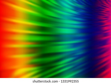 Light Multicolor, Rainbow vector glossy bokeh pattern. Colorful illustration in abstract style with gradient. A completely new template for your design.