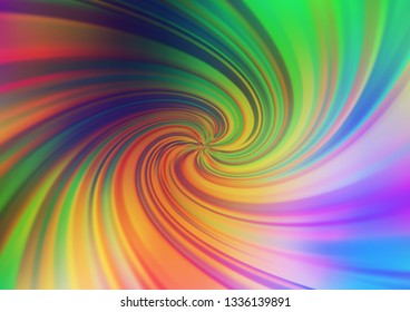 Light Multicolor, Rainbow vector glossy abstract template. Colorful illustration in blurry style with gradient. Brand new design for your business.
