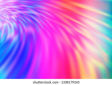 Light Multicolor, Rainbow vector glossy abstract background. A vague abstract illustration with gradient. A completely new template for your design.