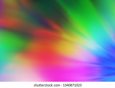 Light Multicolor, Rainbow vector glossy abstract template. Shining colorful illustration in a Brand new style. The elegant pattern for brand book.