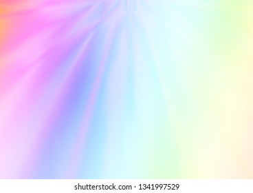 Light Multicolor, Rainbow vector glossy bokeh pattern. An elegant bright illustration with gradient. The elegant pattern for brand book.
