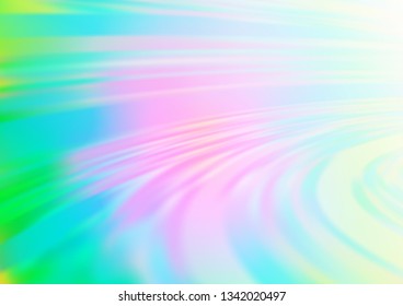 Light Multicolor, Rainbow vector glossy bokeh pattern. Modern geometrical abstract illustration with gradient. The elegant pattern for brand book.