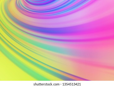 Light Multicolor, Rainbow vector glossy abstract background. An elegant bright illustration with gradient. Brand new design for your business.