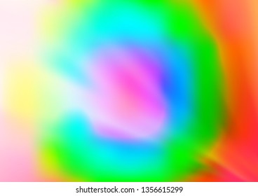 Light Multicolor, Rainbow vector glossy bokeh pattern. Colorful illustration in abstract style with gradient. The template for backgrounds of cell phones.