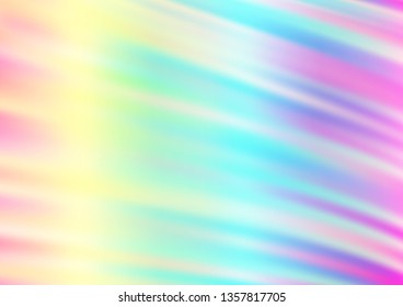 Light Multicolor, Rainbow vector glossy abstract background. Colorful illustration in abstract style with gradient. Brand new design for your business.