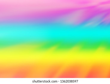 Light Multicolor, Rainbow vector glossy abstract background. Colorful illustration in abstract style with gradient. The blurred design can be used for your web site.