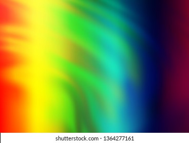 Light Multicolor, Rainbow vector glossy bokeh pattern. Colorful abstract illustration with gradient. The blurred design can be used for your web site.