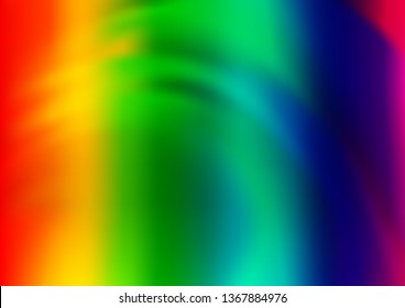 Light Multicolor, Rainbow vector glossy abstract background. Modern geometrical abstract illustration with gradient. The template can be used for your brand book.